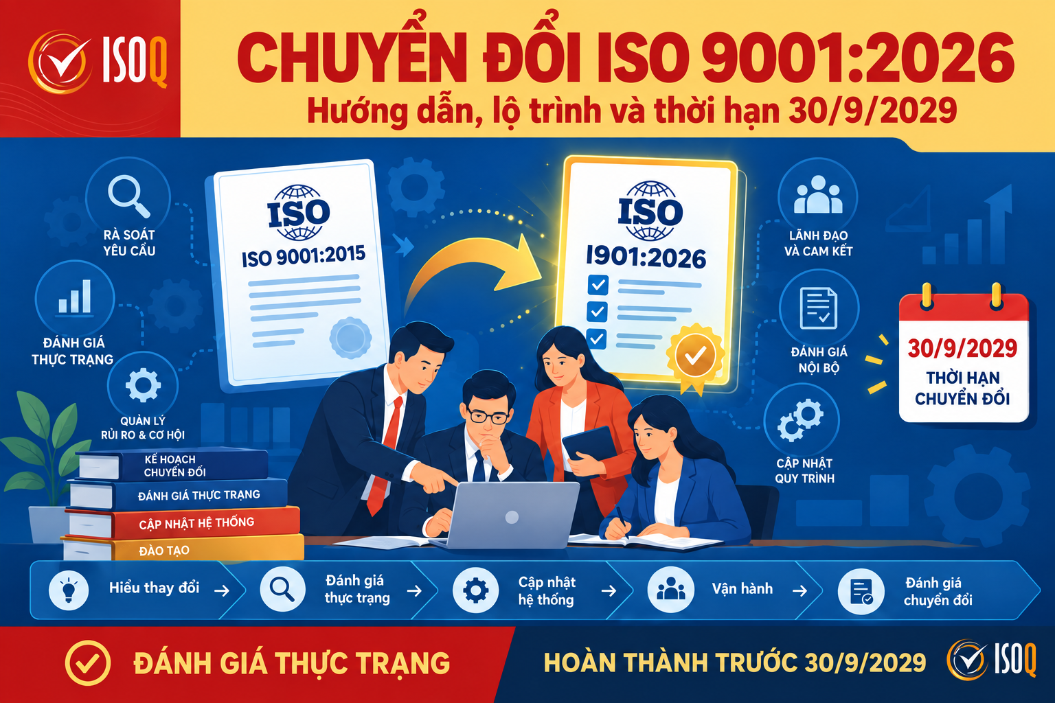 Chuyển đổi ISO 9001:2026: Hướng dẫn, lộ trình và thời hạn 30/9/2029
